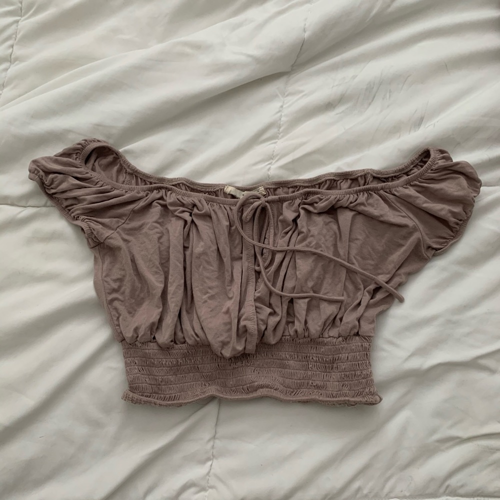 Off the Shoulder Crop Top